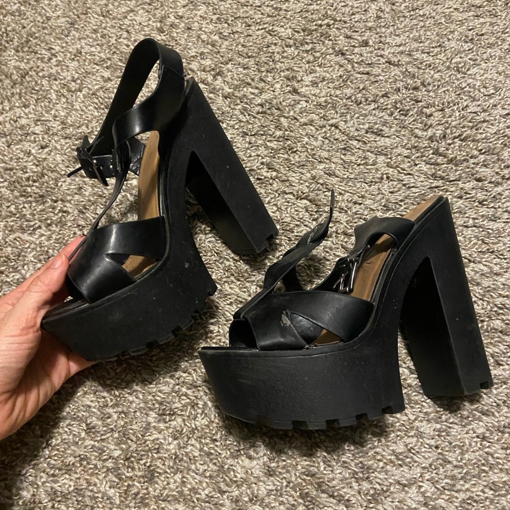 Black Platform Heels